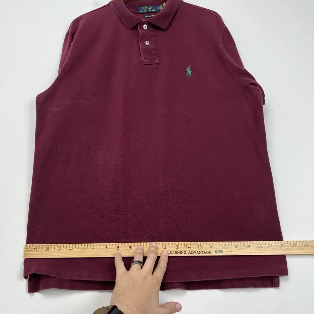 Polo Ralph Lauren Custom Slim Fit Collared Casual Polo Shirt Mens Size‎ XL Golf